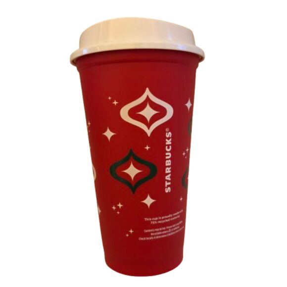 Starbucks Reusable 2013 Brand New 16 Oz. Plastic BPA Free Christmas Tumbler - Picture 2 of 5